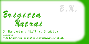 brigitta matrai business card